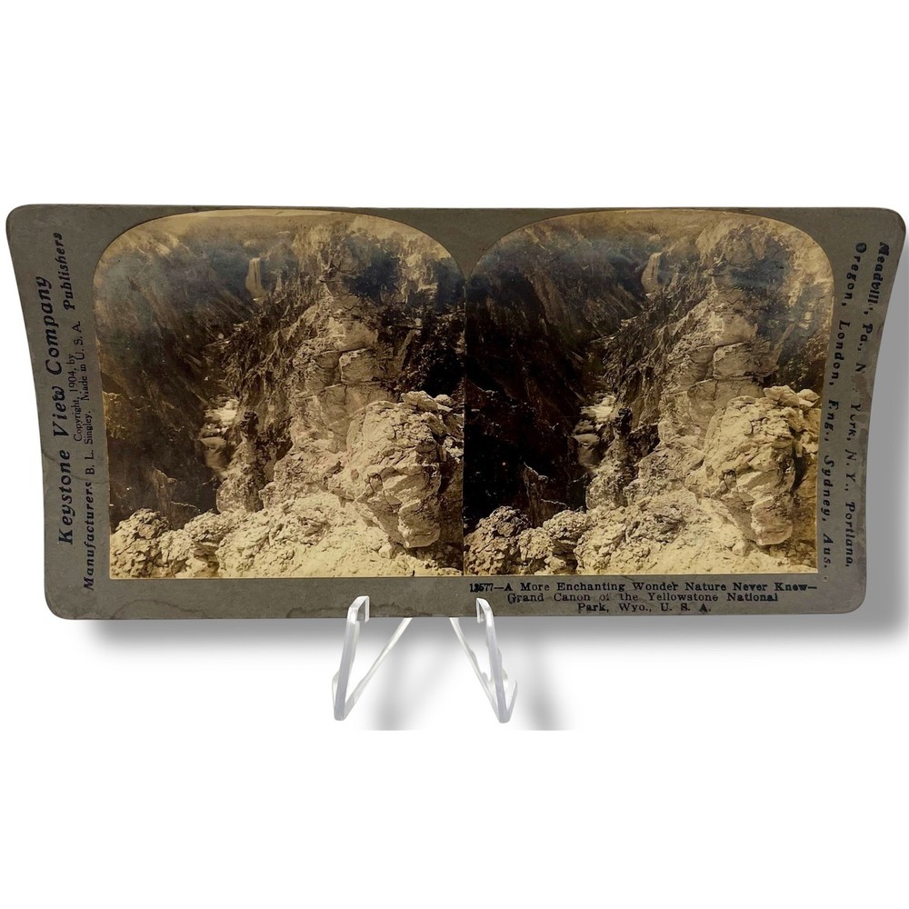 Keystone View Company Stereograph Yellowstone Grand Canyon 13577
