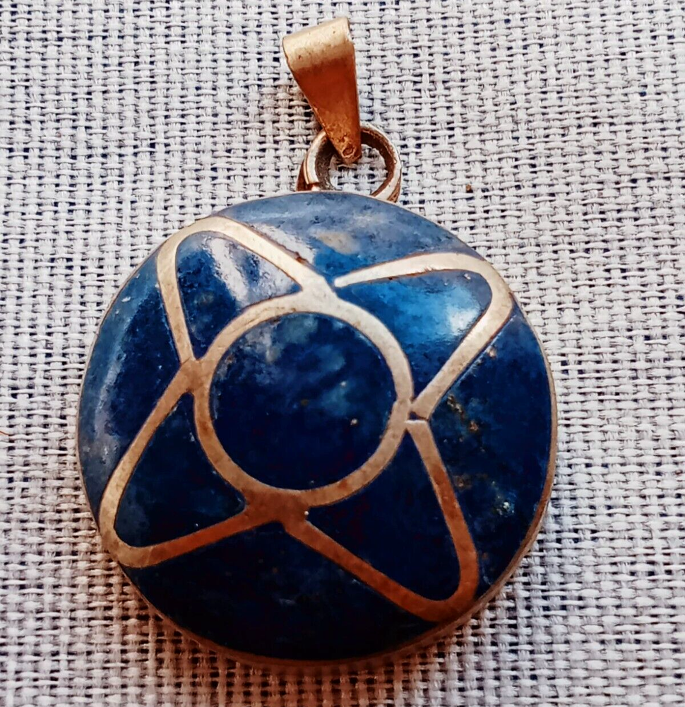 ANCIENT VICTORIAN PENDANT SILVER NECKLACE RARE AMULET WITH NATURAL STONES