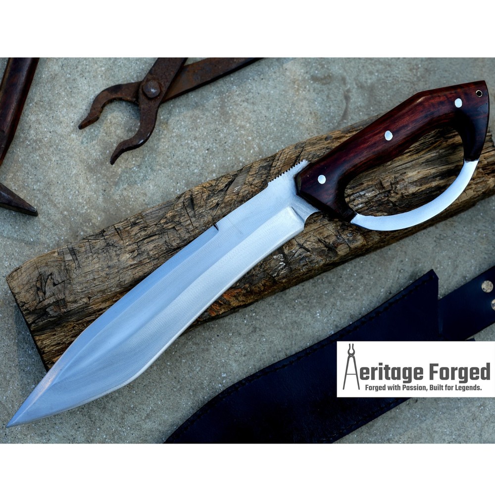 Hunting Bowie-12 inches Long Blade combat knife-Tactical-survival Bowie-Forged