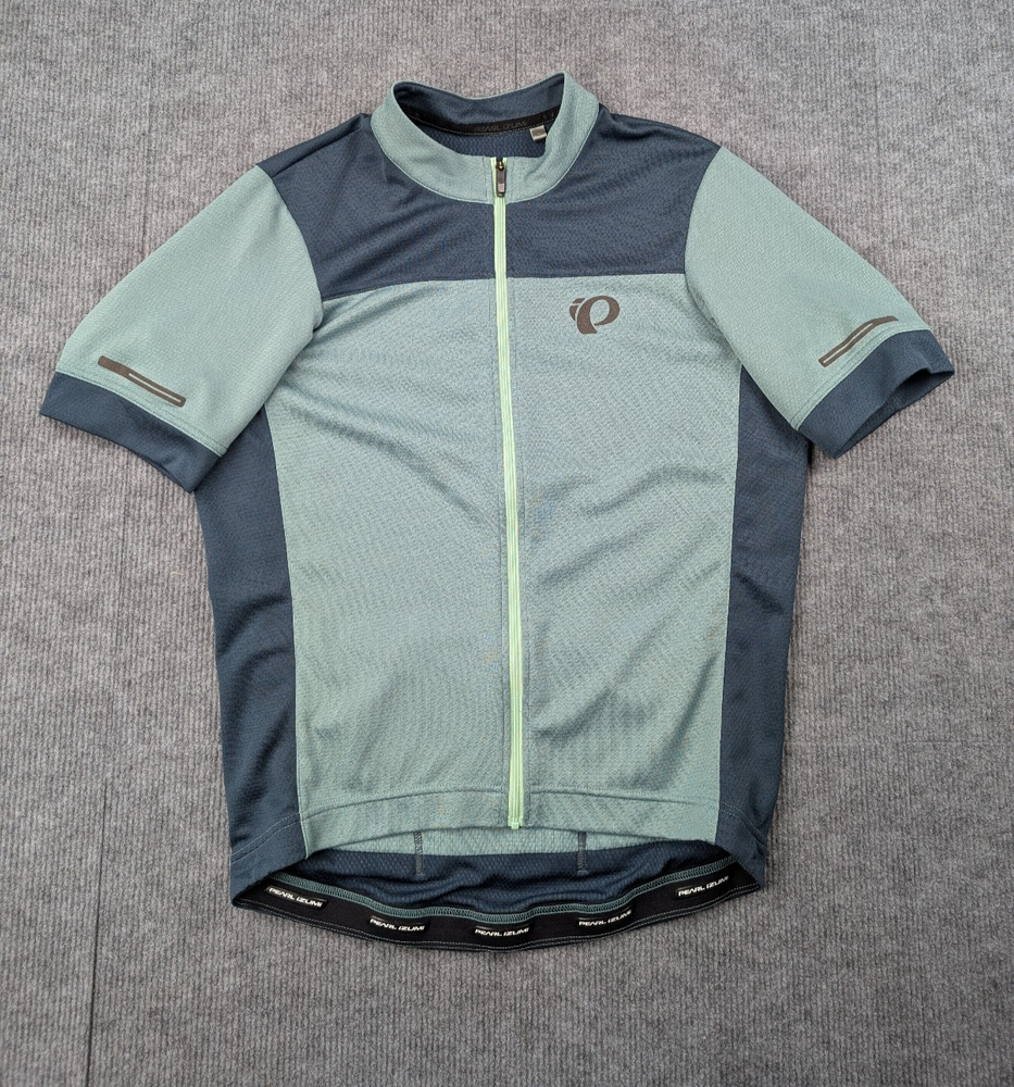 Pearl Izumi Cycling Jersey Mens Medium Full Zip Color Block Athletic Lightweight