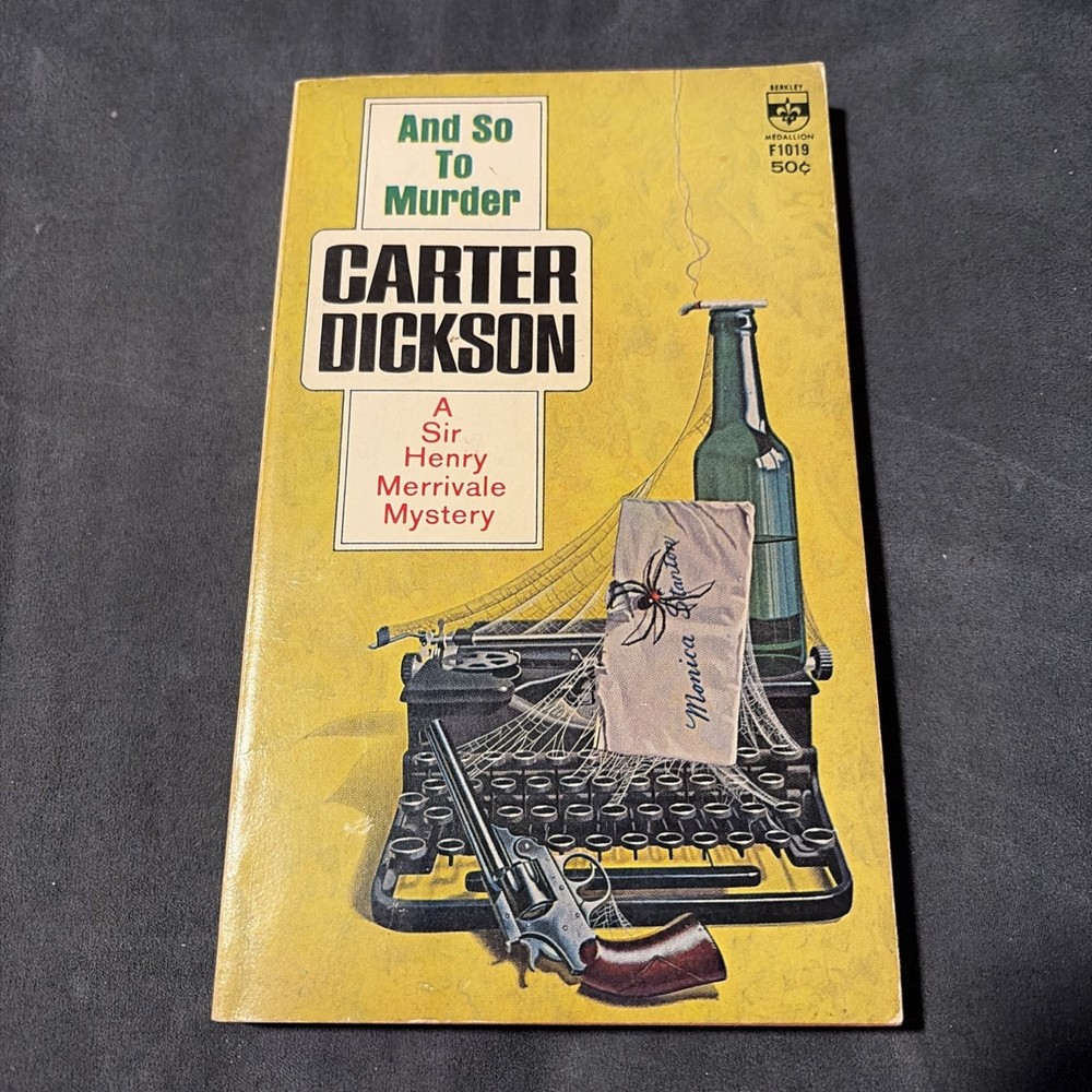 AND SO TO MURDER by Carter Dickson Berkley mystery PB
