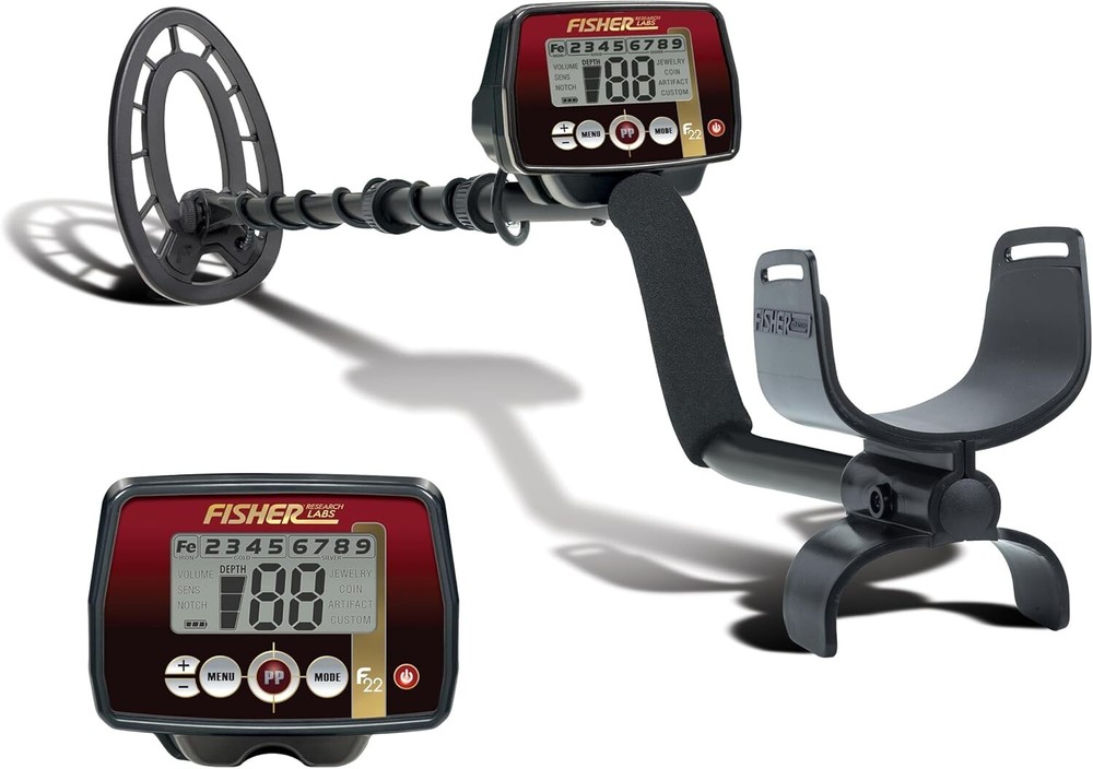 Fisher F22 Waterproof Metal Detector for All Terrains  