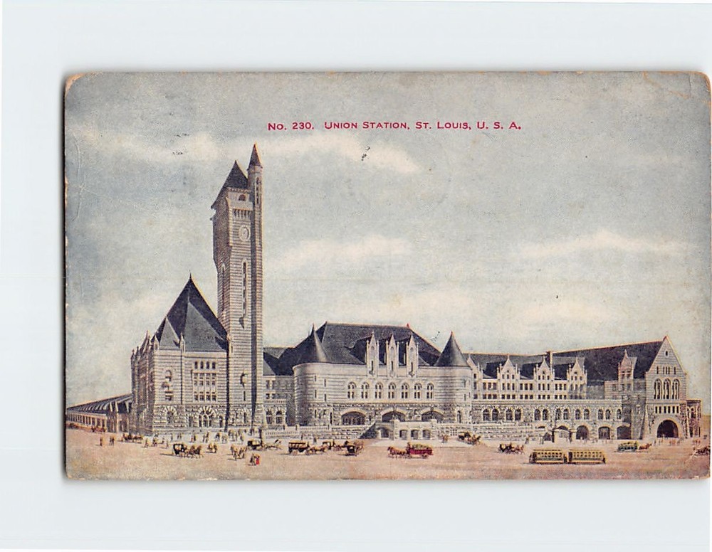 Postcard Union Station St. Louis Missouri USA