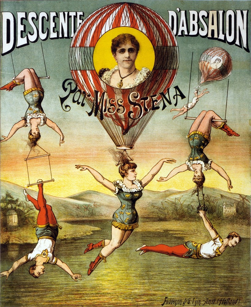 Decoration poster.Interior design Art.Miss Stena.Circus act show.6396