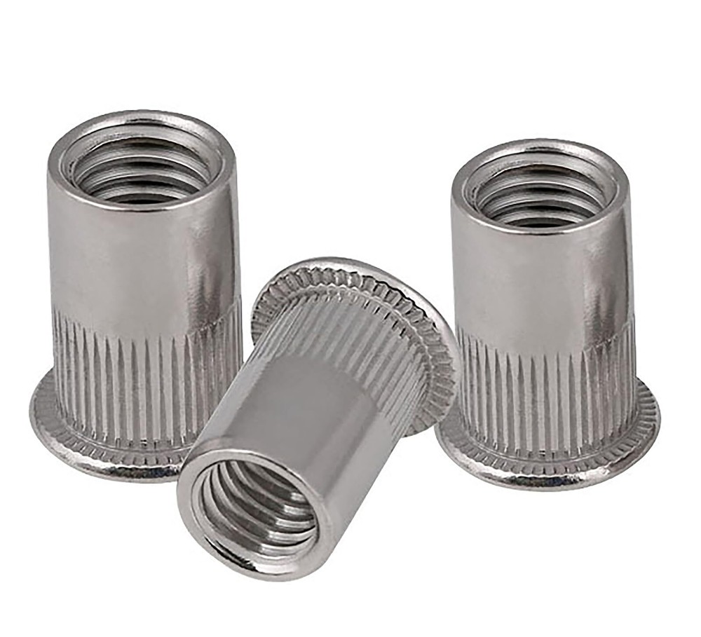 Rivet Nut, 50 Pieces 5/16-18UNC Stainless Steel Flat Head Rivnut Threaded Ins...
