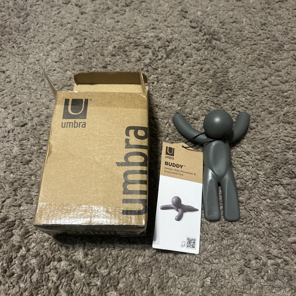 Umbra Buddy Doorstop Door Buffer Door Stopper Door Holder Hard Rubber Anthracite