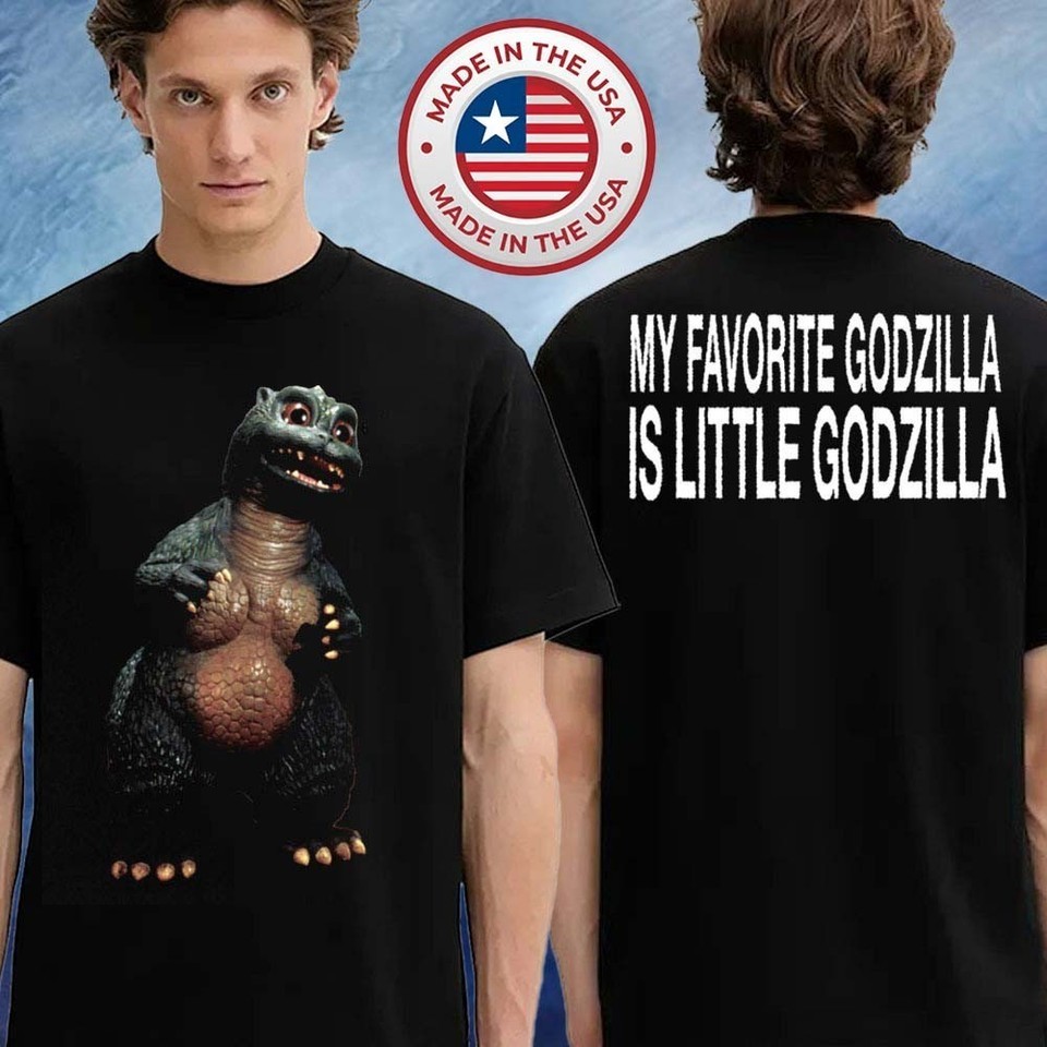 Godzilla Favorite Little Godzilla Double Sided Unisex T-Shirt