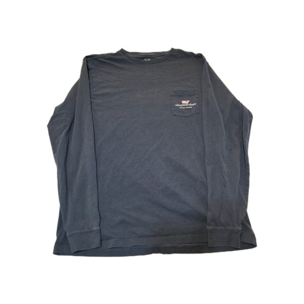 Vineyard Vines Men's Long Sleeve Pocket Tee Shirt Blue Size M, Martha's Vineyard