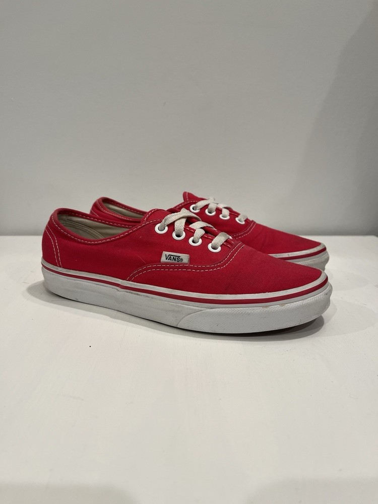 VANS SNEAKERS Women’s Size 7 Color Red Low Top