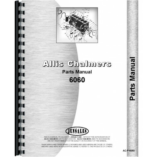 Allis Chalmers 6060 Tractor Repair Parts Manual AC-P-6060