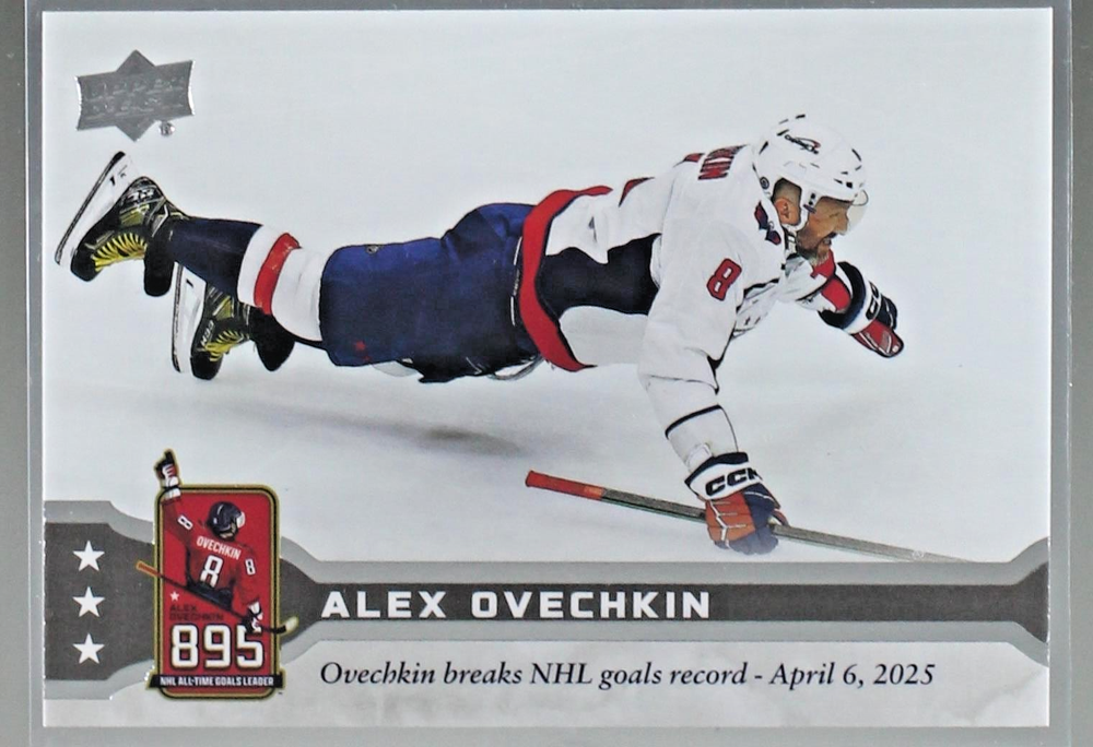 2025 Upper Deck ALEX OVECHKIN GR8 Moments 9-Card Set (Includes Achievement Card)