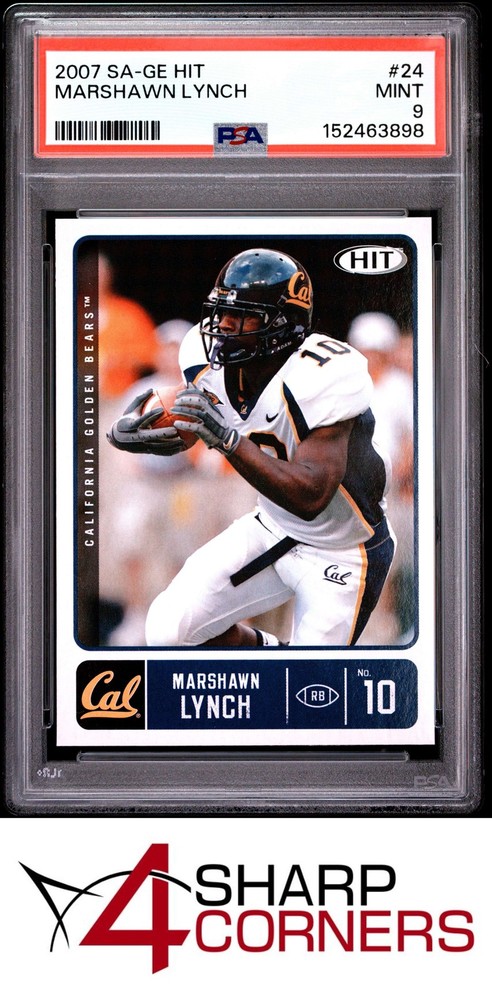 2007 Sa-Ge Hit #24 Marshawn Lynch Rc Pop 6 Psa 94SC is now accepting consignments at just 5% on $1,000+