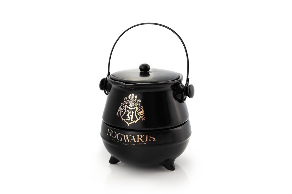 Harry Potter Hogwarts Crest Cauldron Teapot and Cup Set for One  