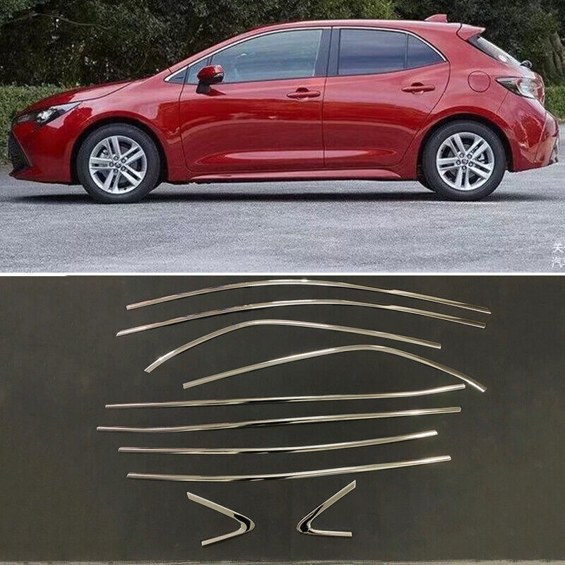 For Toyota Corolla Hatchback 19-25 Chrome Window Frame Strip Sill Molding Trim