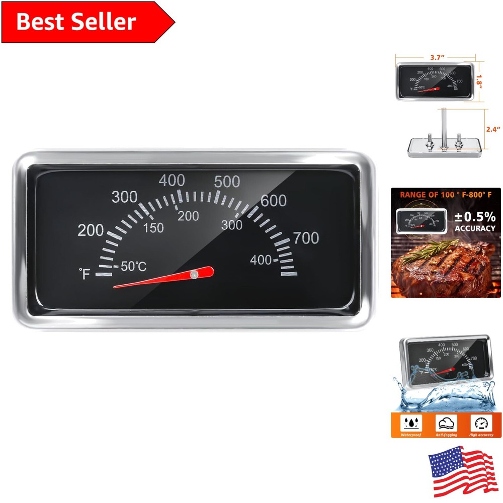 Accurate Stainless Steel Grill Thermometer - Compatible with Nexgrill & Kenmore-image
