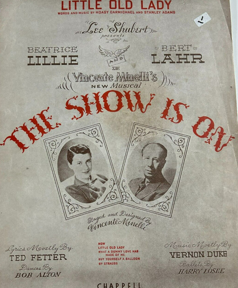 Vintage Sheet Music The Show is On Hoagie Carmichael Beatrice Lillie