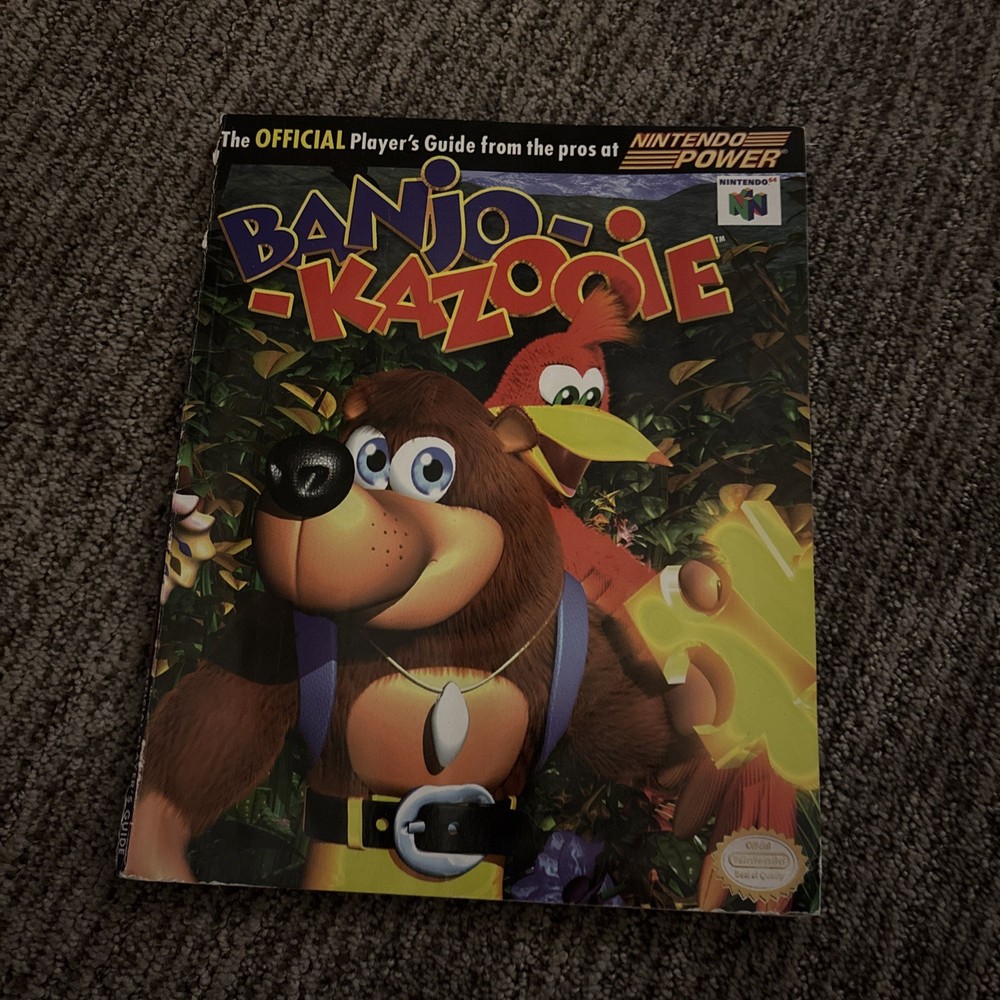 Banjo-Kazooie Official Nintendo Power Player’s Guide N64 1998 Rare Strategy Map