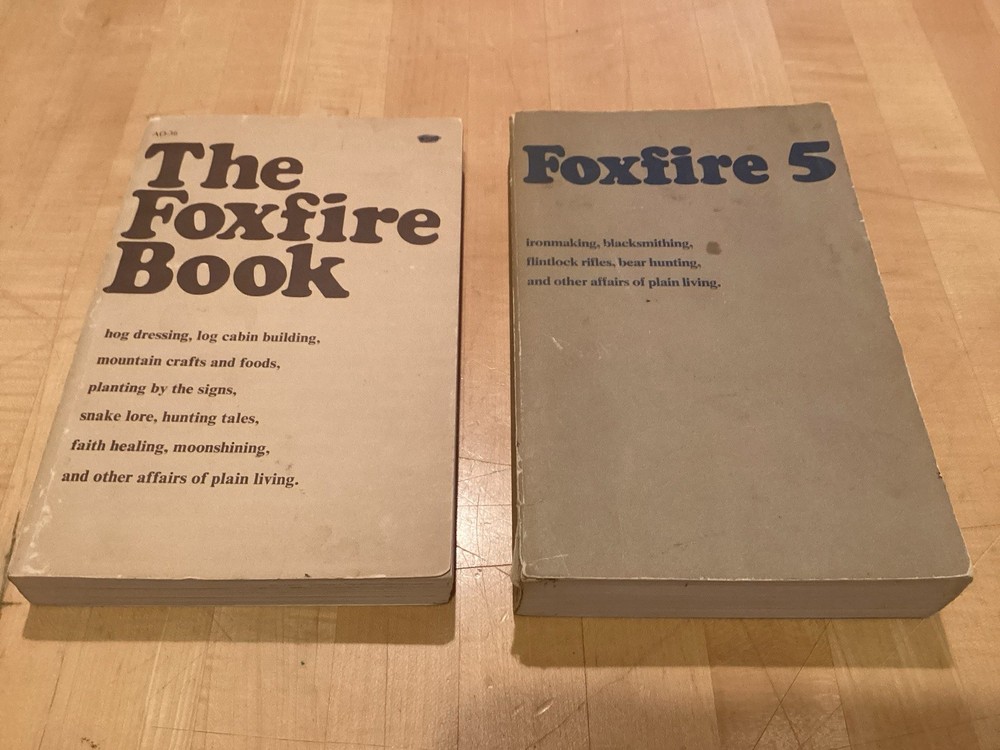 1972 The Foxfire Book 1 Book 5 Lot (2) Eliot Wigginton Survival Living Homestead