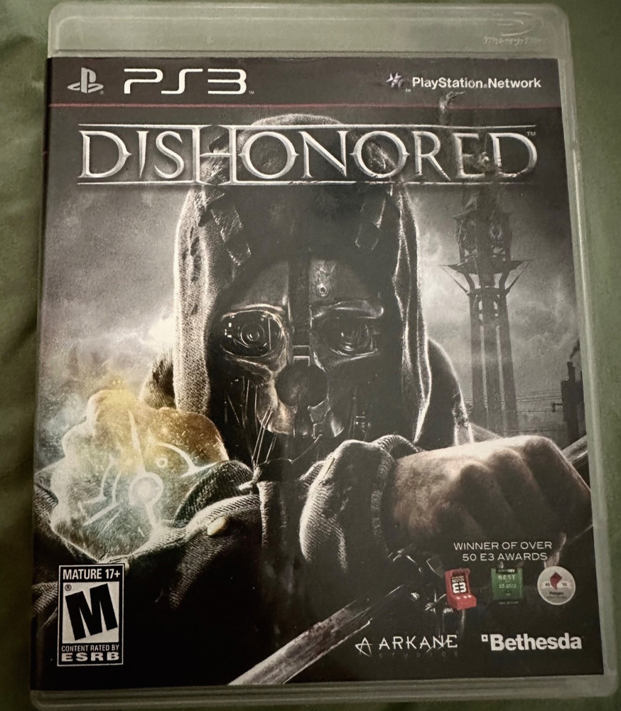 Dishonored (Sony PlayStation 3, PS3) Complete w/ Manual CIB - TESTED
