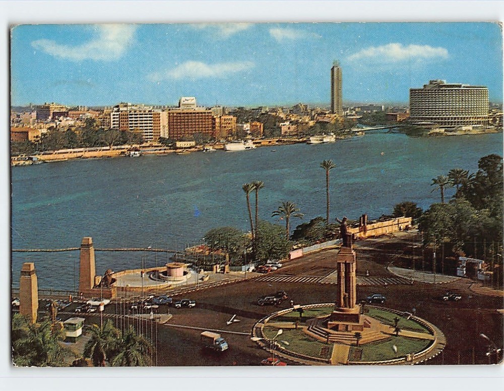 Postcard General View on the Nile Cairo Egypt