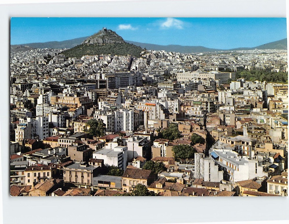 Postcard Aerial View Athens Greece