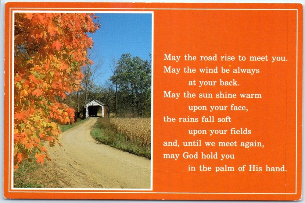 Postcard Poem Autumn in New York USA North America