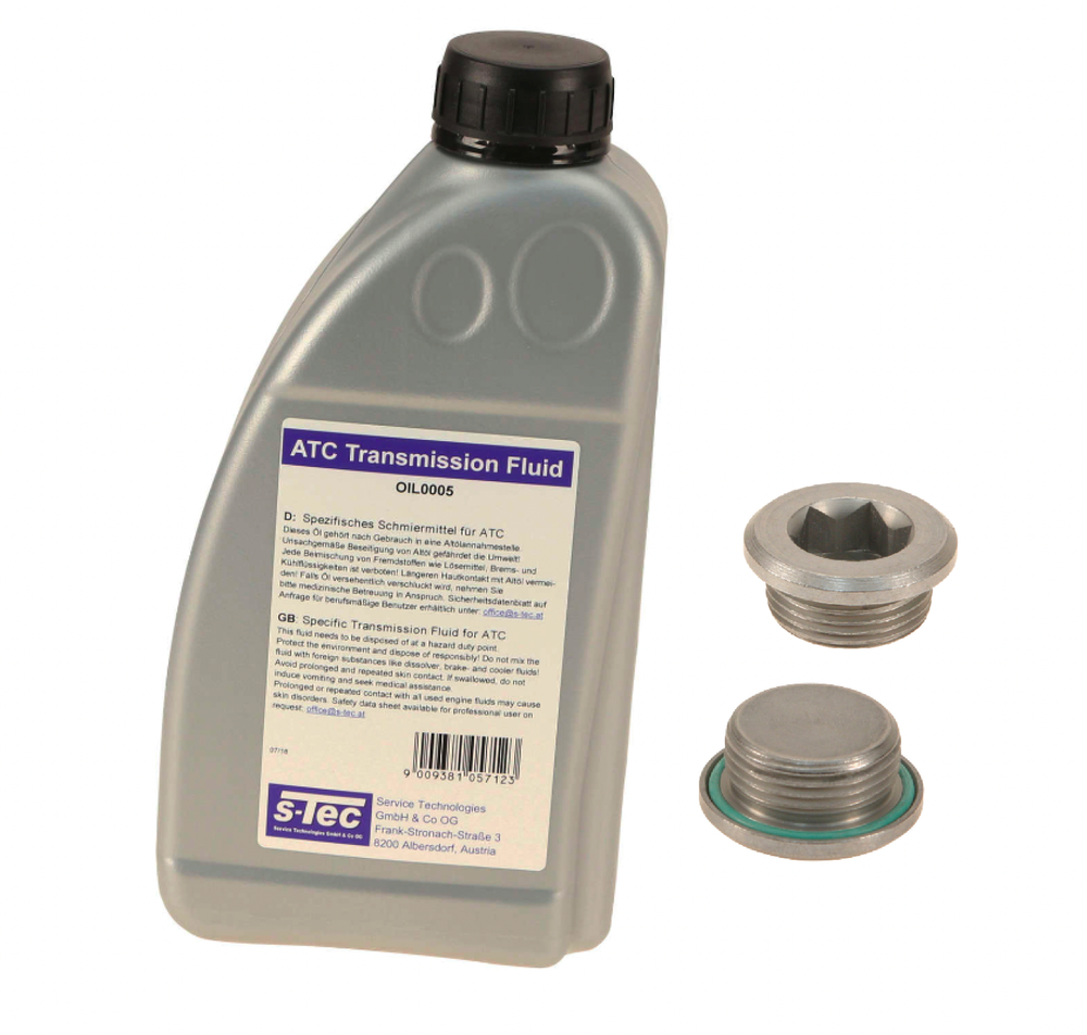 BMW Transfer Case Fluid 1L OEM TF-0870 SAE 75W with Drain Fill Plugs