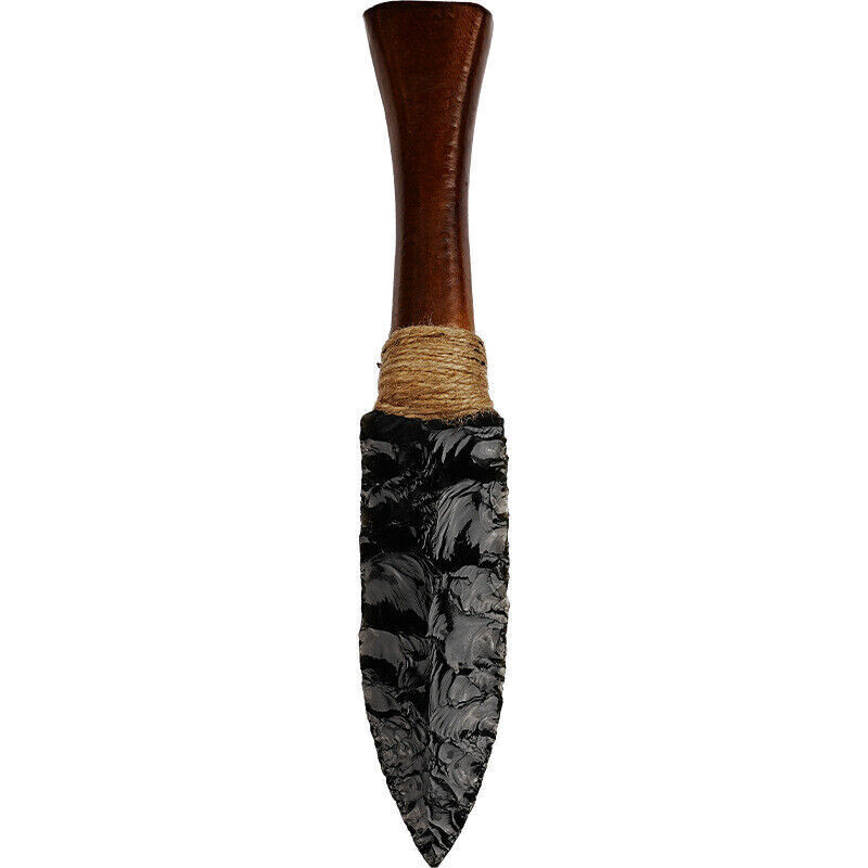 Handmade Black Stone Knife Crystal Holiday Ornaments for Unique Decor