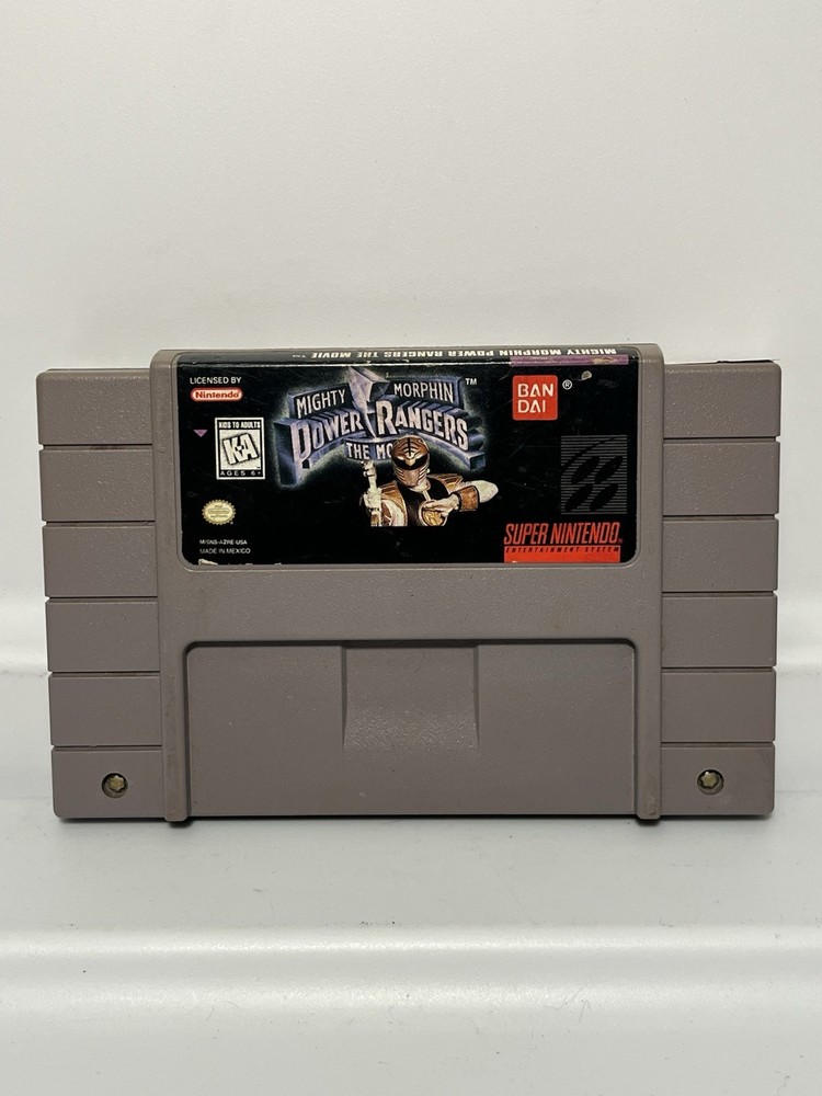 Mighty Morphin Power Rangers: the Movie (Super Nintendo SNES, 1995) Authentic