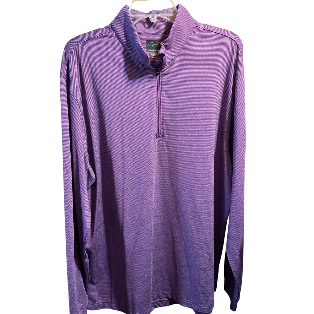Greg Norman Mens Pullover XL Long Sleeve 1/4 Zip Casual Sweater Golf Lightweight