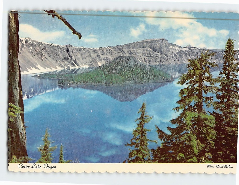 Postcard Crater Lake Oregon USA