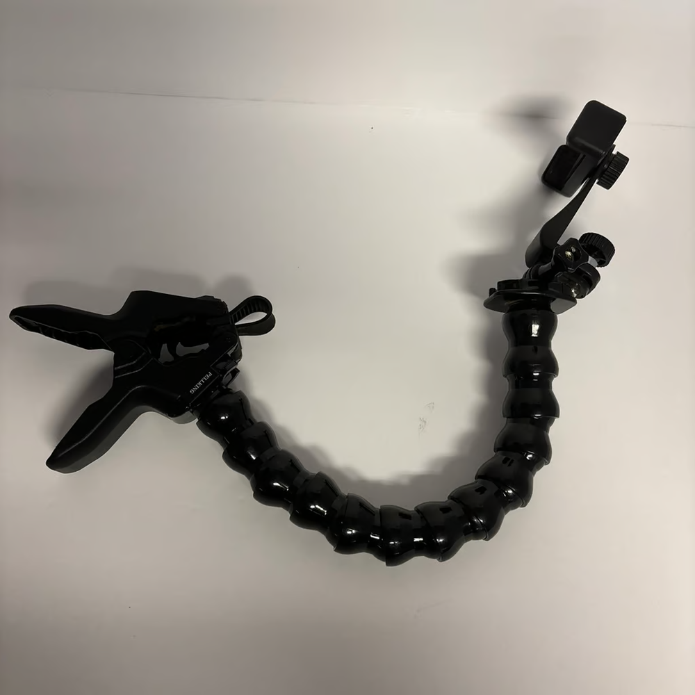 GoPro Jaws Flex Clamp Mount with Adjustable Gooseneck Compatible with Gopro Hero