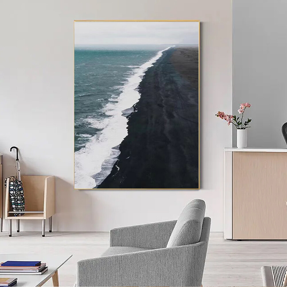 Seascape Scenery Oil Painting Seaside Art Hand Painted Wall Canvas Art For Home