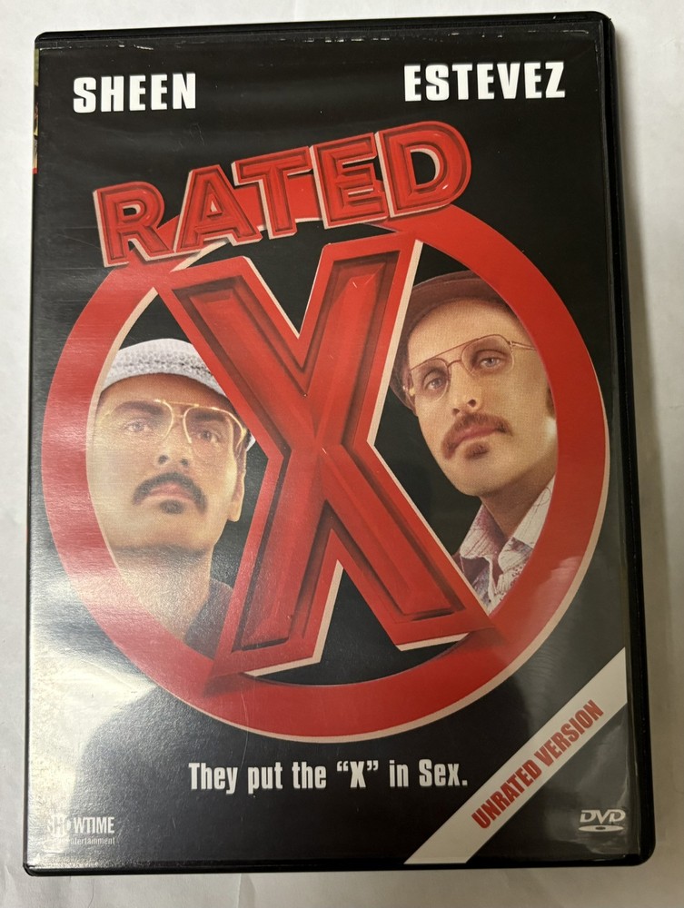 Rated X Unrated Version DVD Charlie Sheen Emilio Estevez Out Of Print ￼