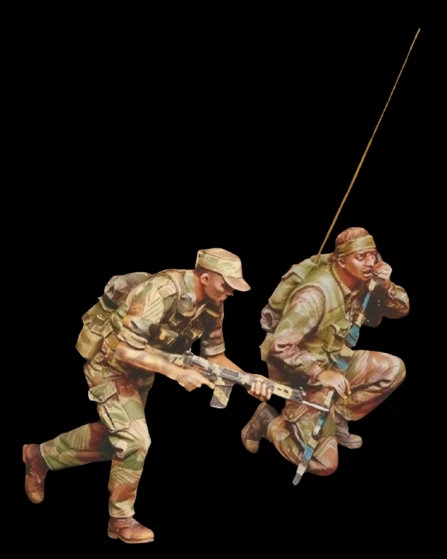 1/35 Rhodesian Light Infantry Crew RESIN FIGURE MODEL KIT Unassembled Unpainted