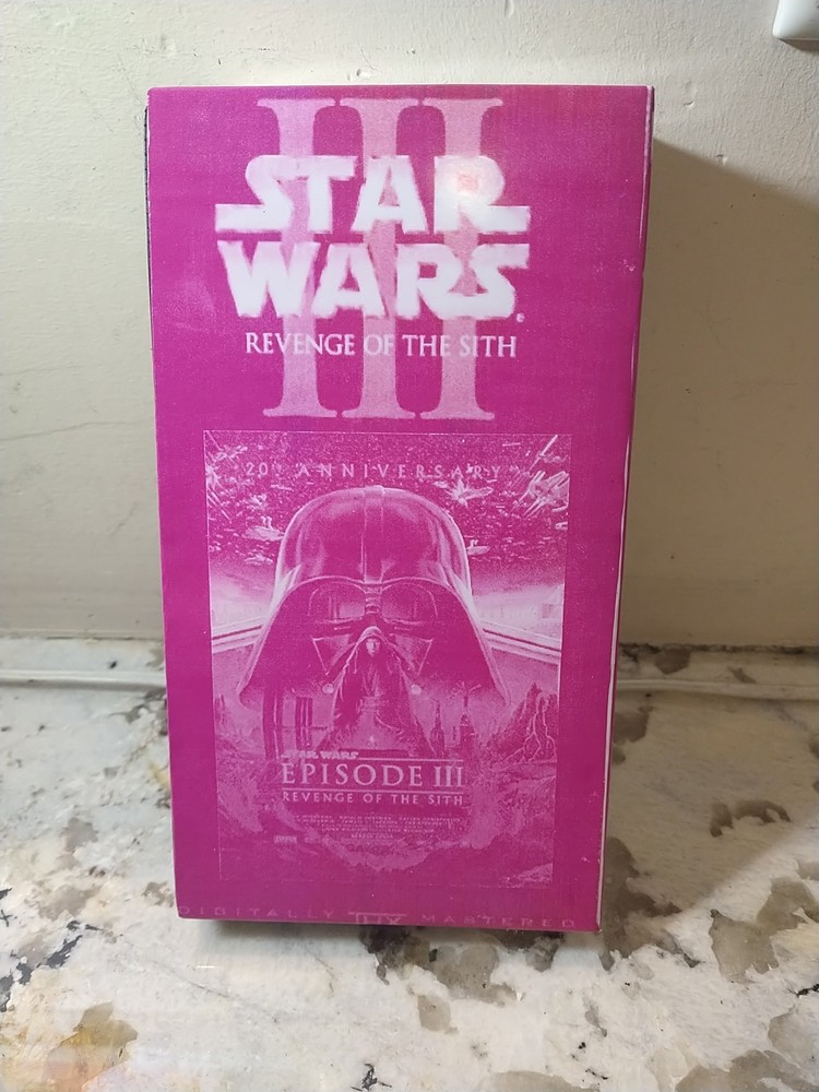 Star Wars Revenge Big The Sith Pink VHS Edition