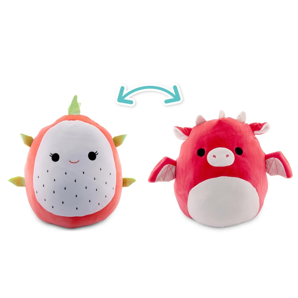 Squishmallows Flip-A-Mallow 12-Inch Dragonfruit & Dragon Plush Toy  