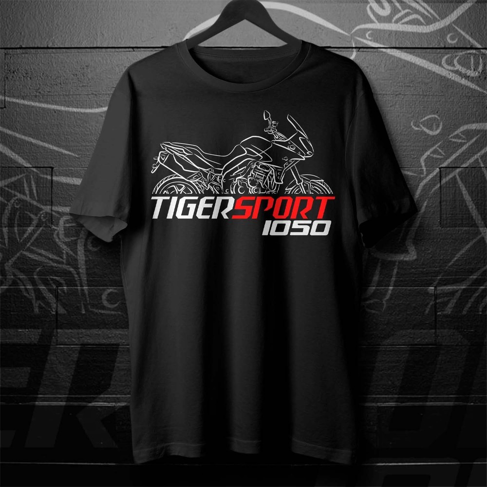 Biker T-Shirt for Fans of British Tiger 1050 Sport 2013-2021 Motorcycle