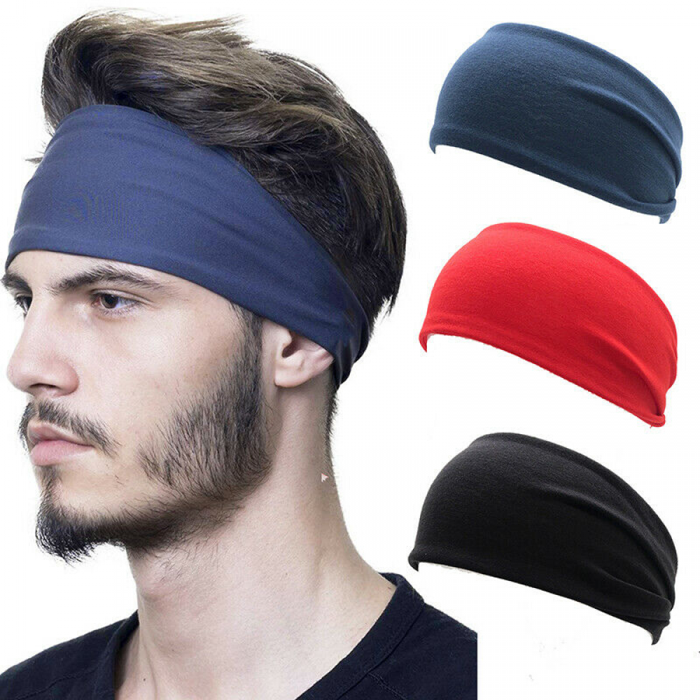 1PC Hair Band Headband Headscarf men Women Unisex Hair Accessories Cotton Solid