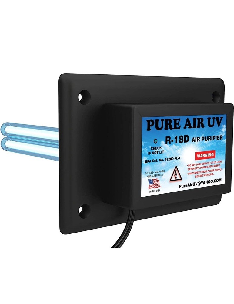 Original PURE AIR UV AIR Purifier Whole House Dual UV UVC Light R-18D