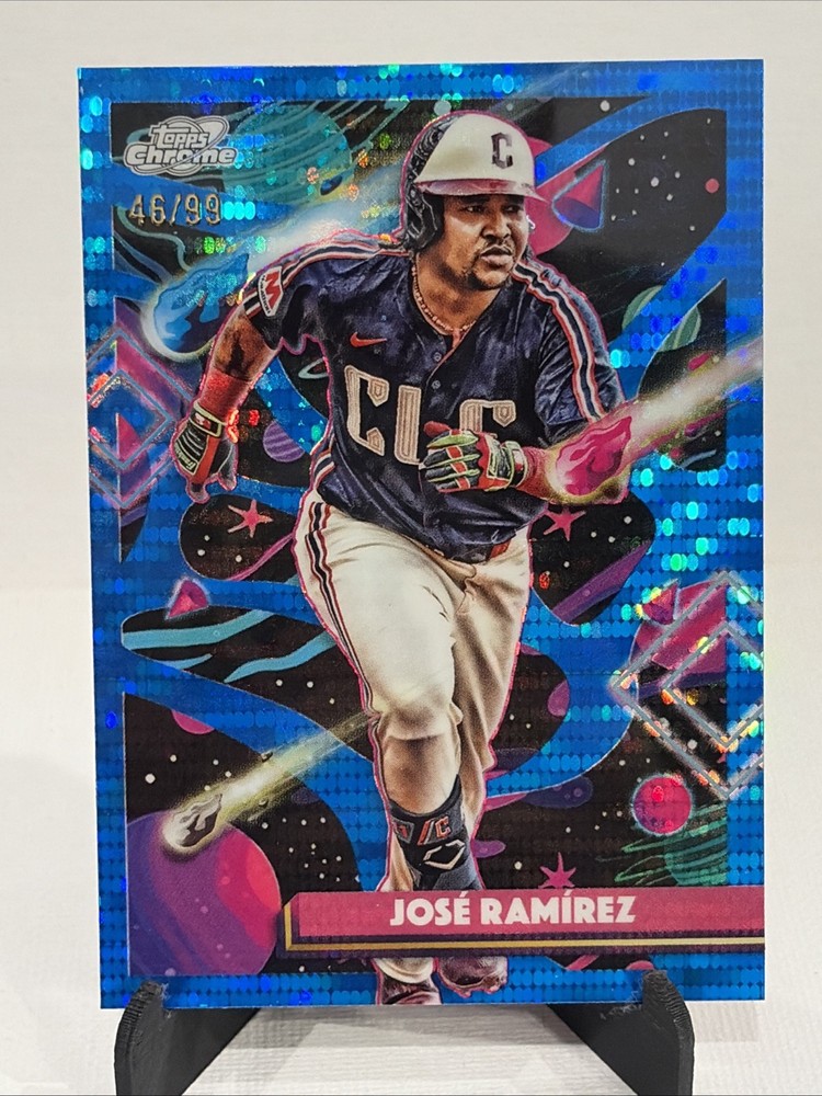 2025 Topps Cosmic Chrome - Jose Ramirez #107 Blue Moon Refractor /99