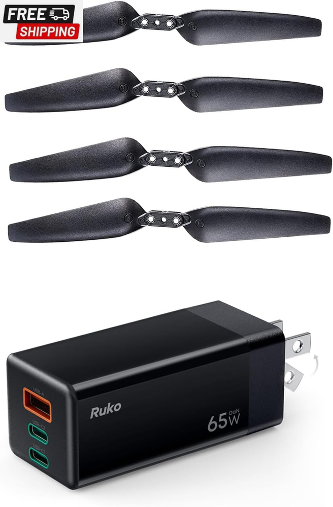 U11/U11S Replacement Propeller 4PCS and PD65W USB C Charger