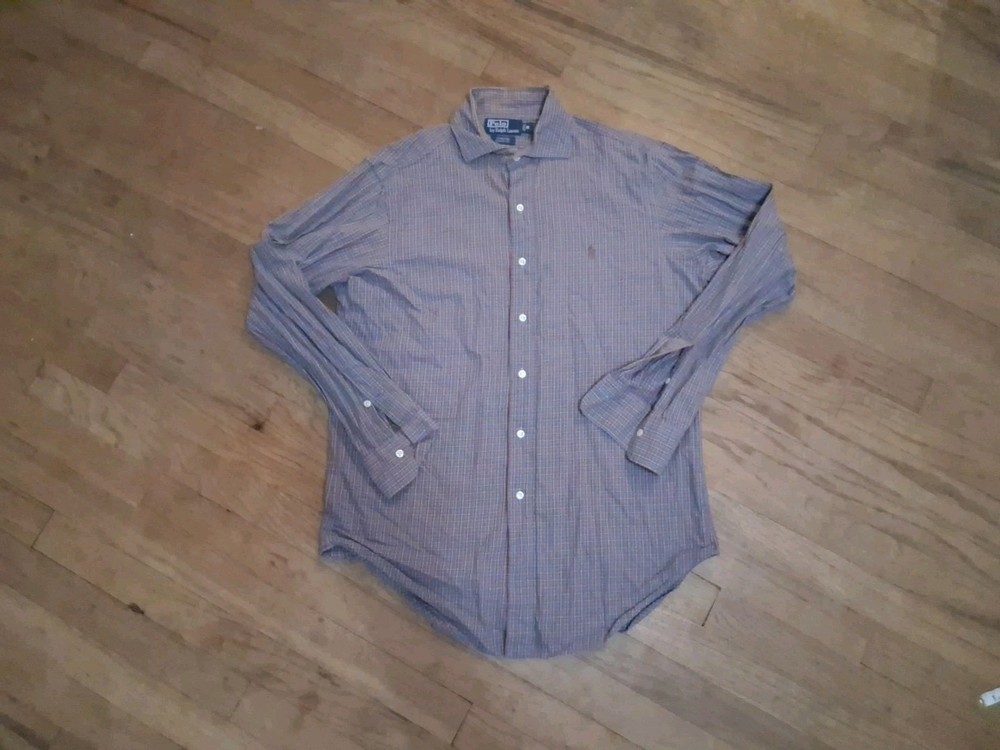 Polo Ralph Lauren Stanton Classic Fit Plaid Button Shirt Mens Size Medium