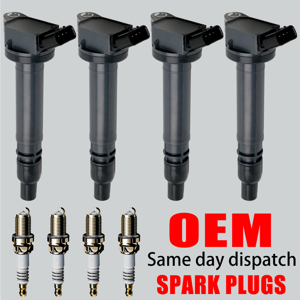 High-Performance 4X OEM Ignition Coil & Iridium Spark Plugs for Toyota RAV4 Camry 2.5L 2.7L UF507