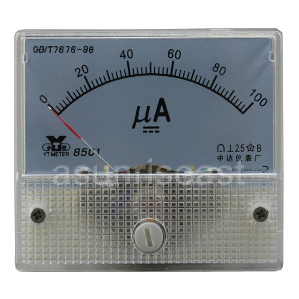 1 x DC100uA Analog Panel APM Microampere Current Meter Gauge 85C1 DC0-100uA