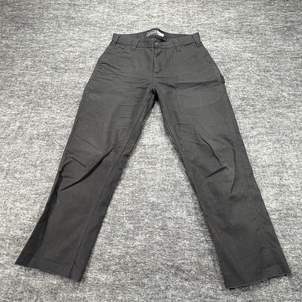 Carhartt Work Pants Men’s 31x30 Black Relaxed Fit Cut Hem Utility Workwear