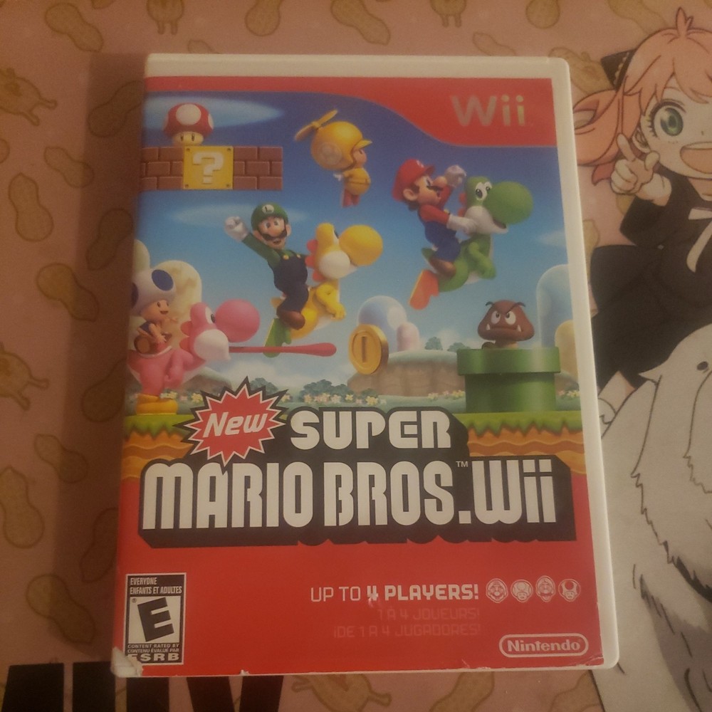 Case and Manual Only No Game New Super Mario Bros Wii Nintendo Wii Authentic