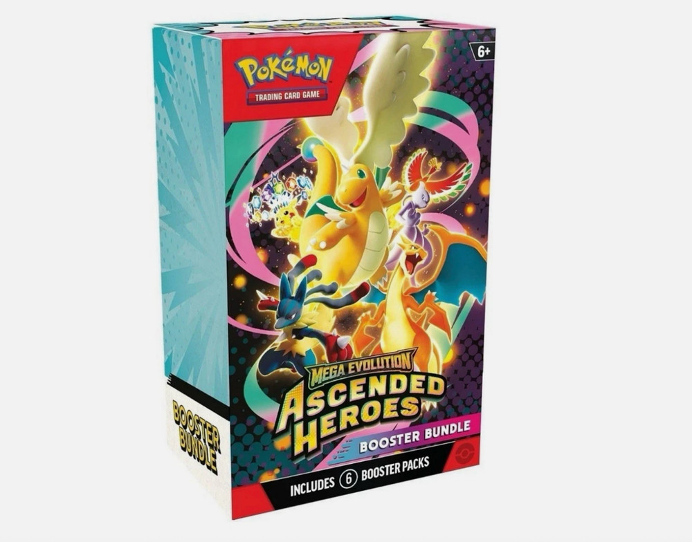 Pokemon TCG: Ascended Heroes Factory Sealed Booster Bundle Box FF