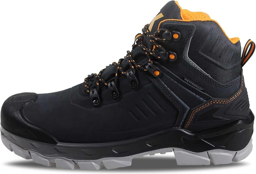 Waterproof Composite Toe Work Boots for Men – Durable Safety Construction Boots