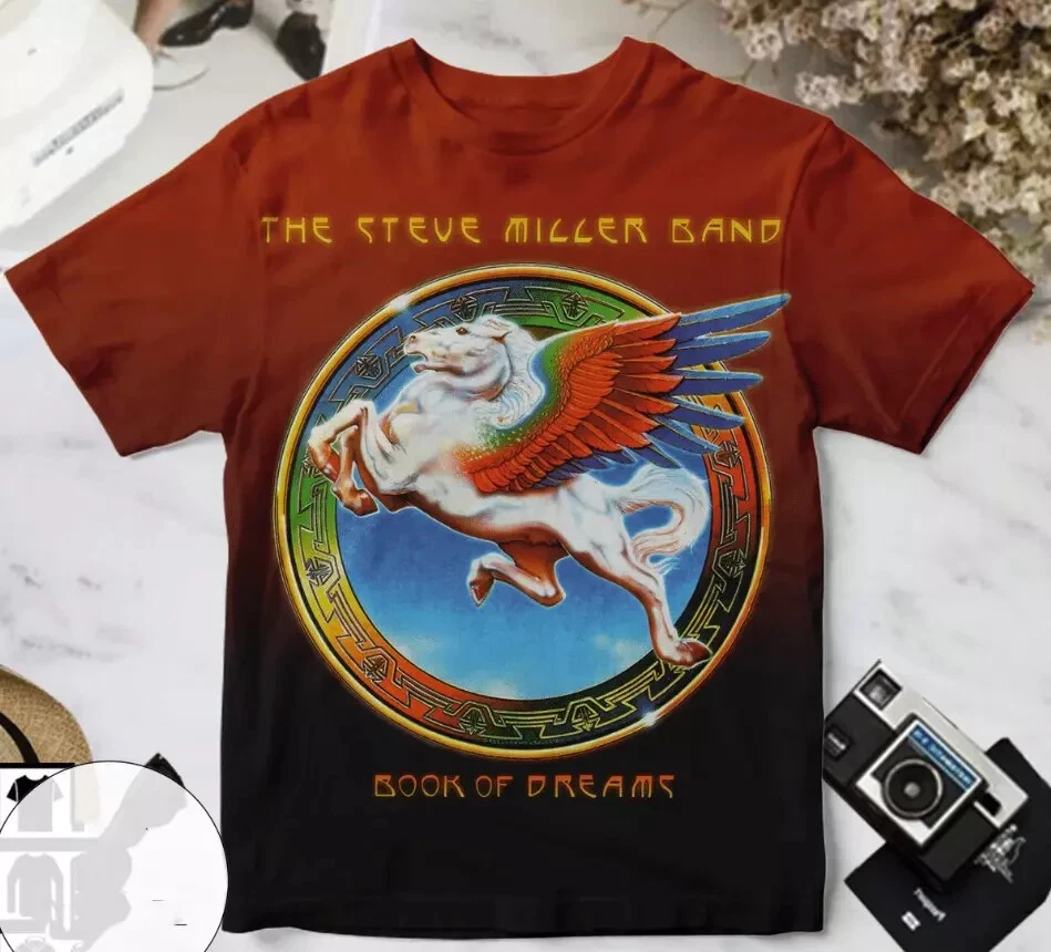 Steve Miller Band Book Of Dreams t shirt red size S-5XL